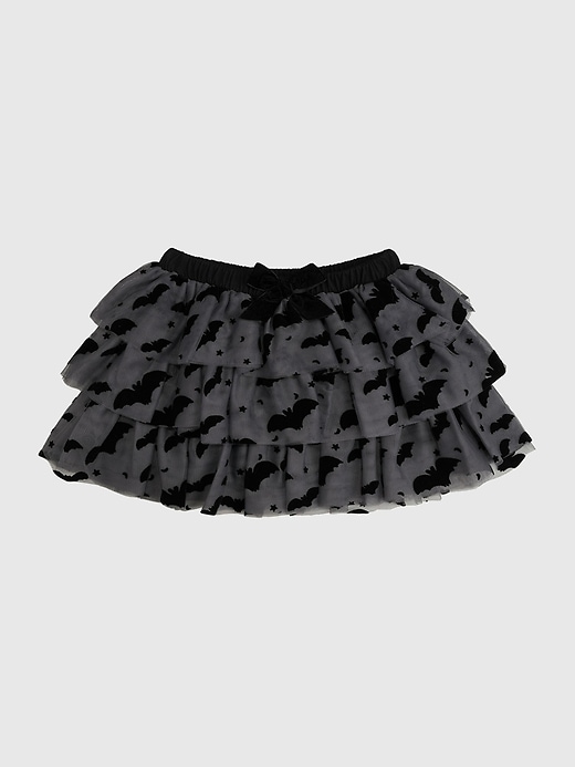 Image number 1 showing, Sweet Wink Flocked Bats Halloween Bow Tiered Tutu