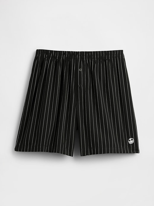 Image number 5 showing, Gap × Disney Tim Burton’s The Nightmare Before Christmas Adult Organic Cotton Stripe Skull Boxers