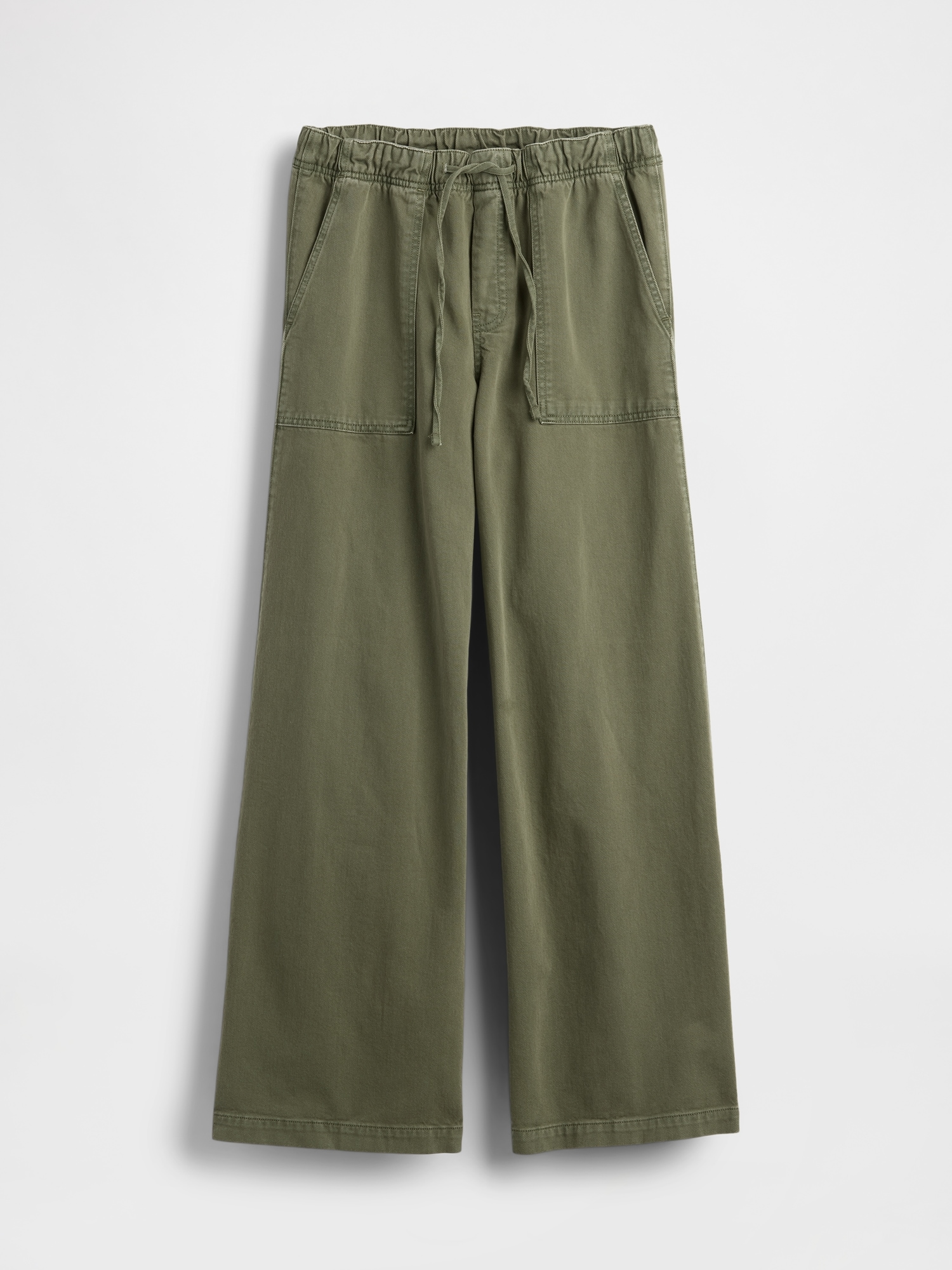 Gap Mid Rise Easy Baggy Pants In Gray