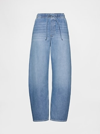 High Rise UltraSoft Barrel Jeans