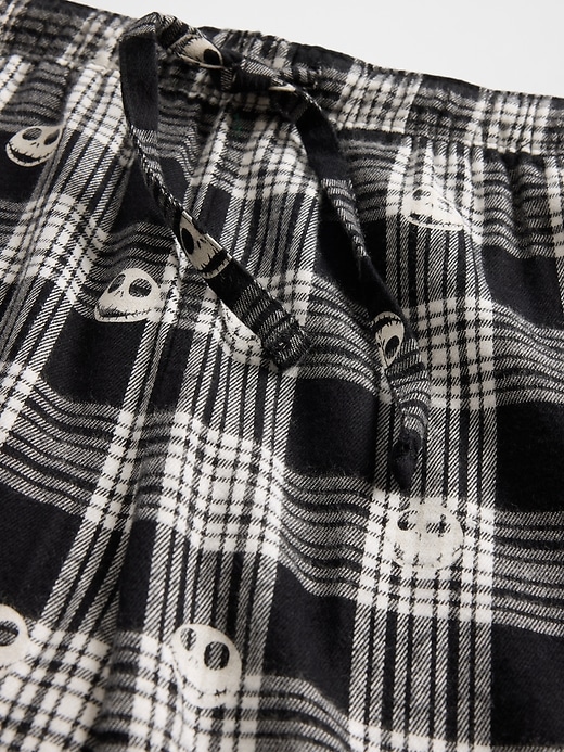Image number 5 showing, Gap × Disney Tim Burton’s The Nightmare Before Christmas Adult Skull Flannel PJ Pants