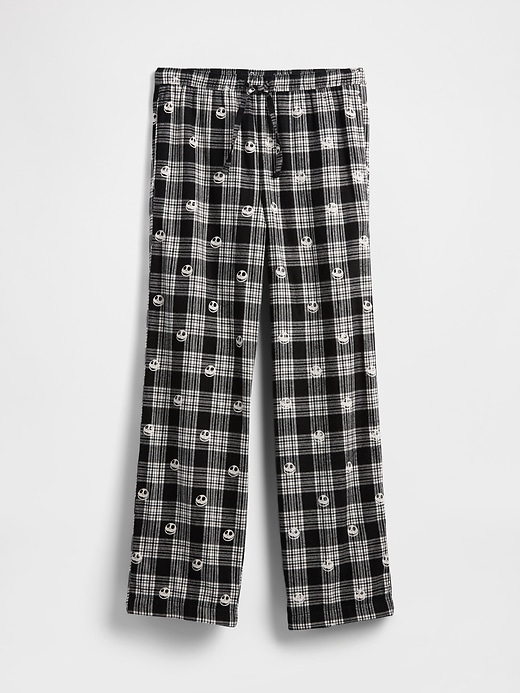 Image number 6 showing, Gap × Disney Tim Burton’s The Nightmare Before Christmas Adult Skull Flannel PJ Pants