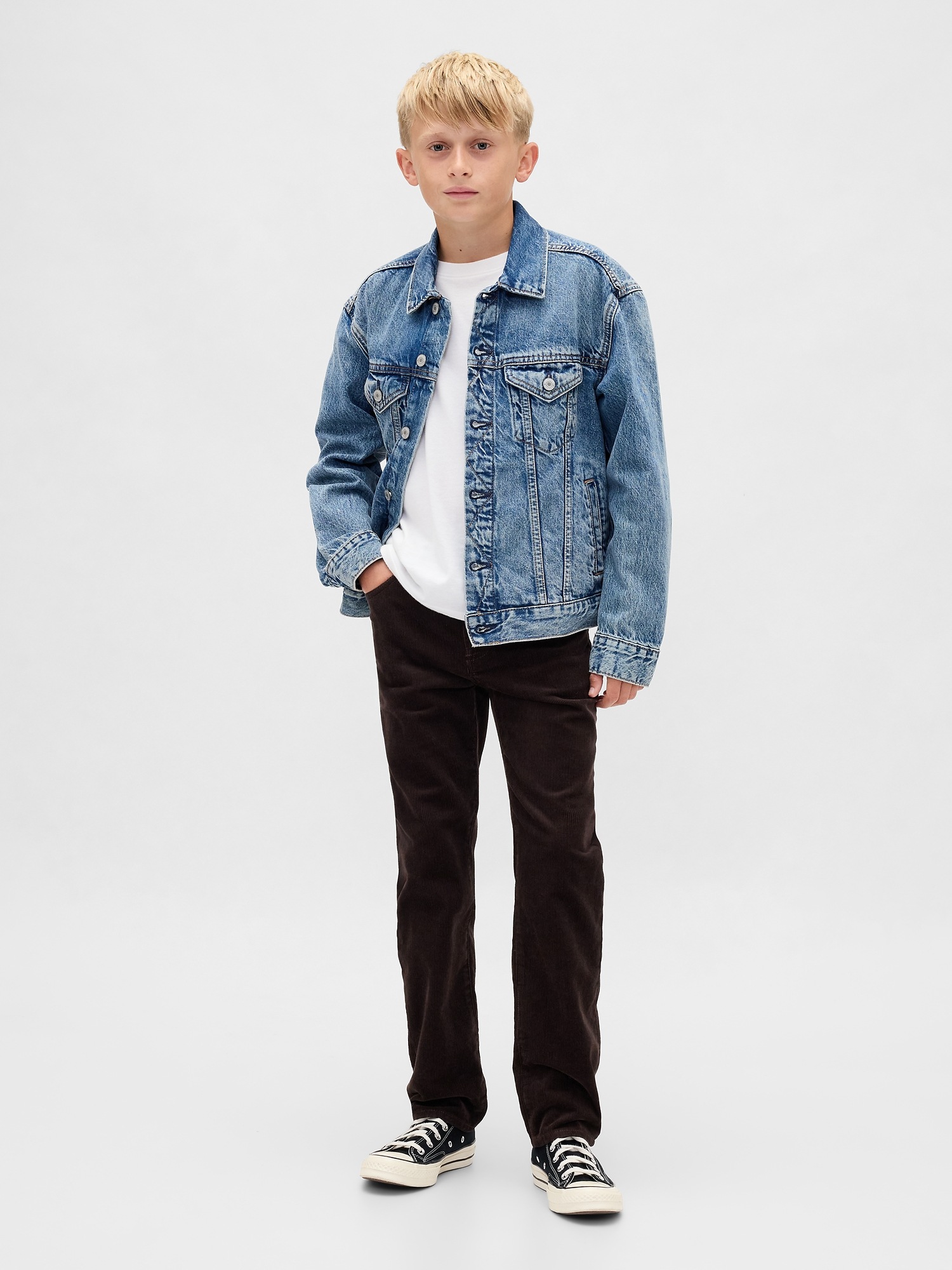 Детские джинсы Gap Kids Corduroy '90s Original Straight Pants