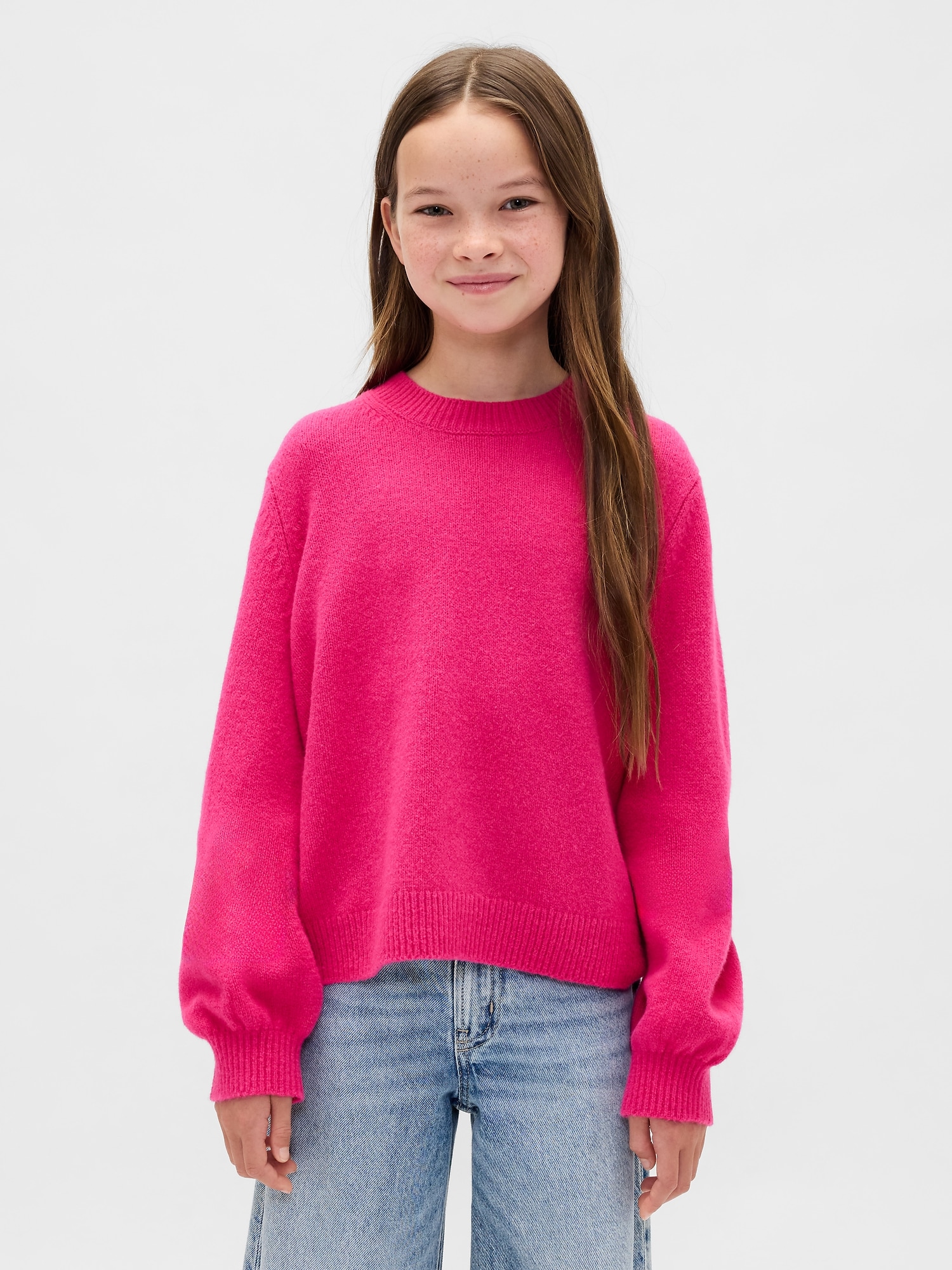 Kids CashSoft Crewneck Sweater
