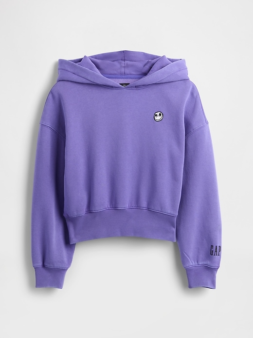 Image number 5 showing, Gap × Disney Tim Burton’s The Nightmare Before Christmas Kids VintageSoft Crop Hoodie