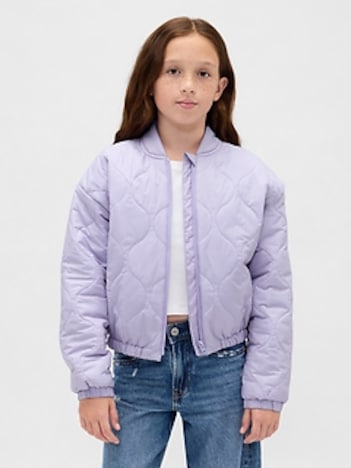 Kids Recycled Lightweight Quilted Puffer Jacket