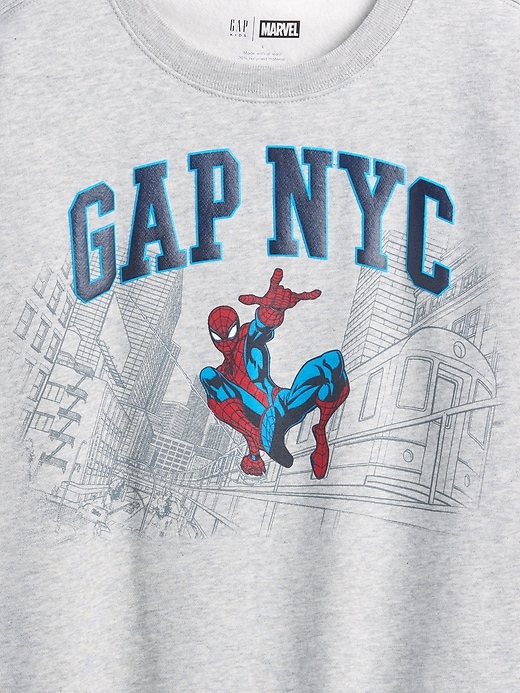 Image number 5 showing, Kids VintageSoft Marvel Graphic Logo Sweatshirt