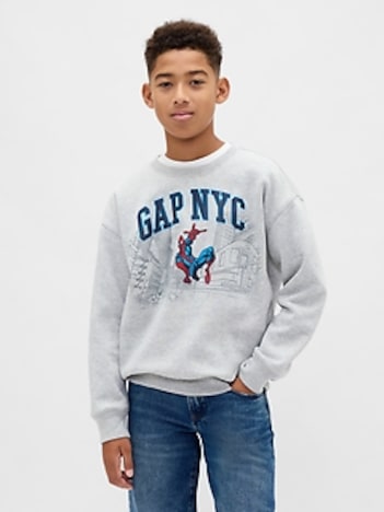 Kids VintageSoft Marvel Graphic Logo Sweatshirt