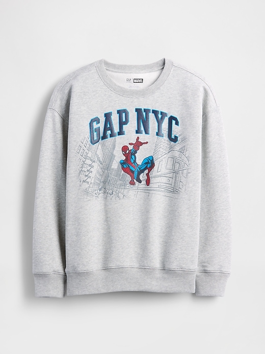 Image number 2 showing, Kids VintageSoft Marvel Graphic Logo Sweatshirt