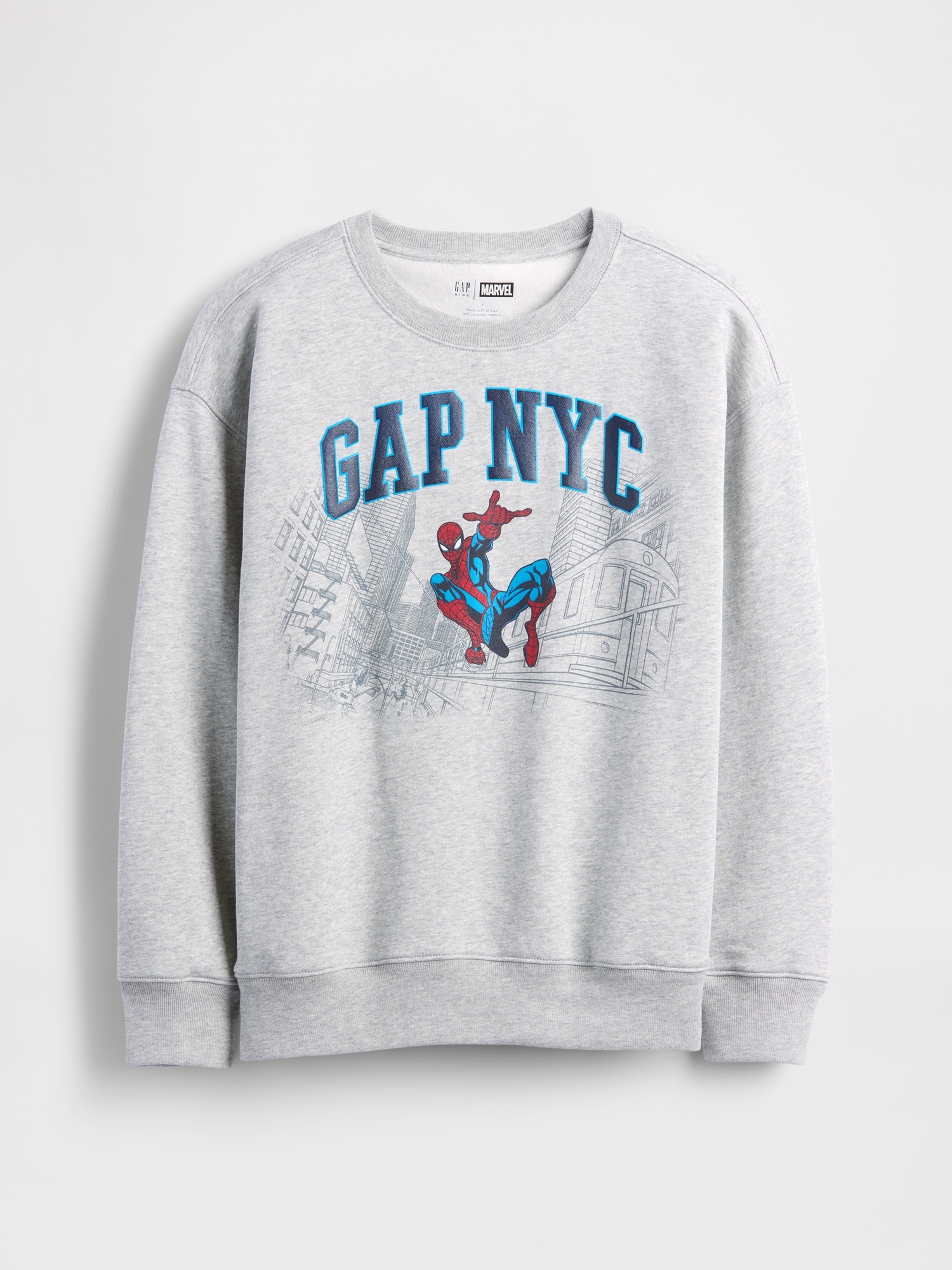 Kids VintageSoft Marvel Graphic Logo Sweatshirt