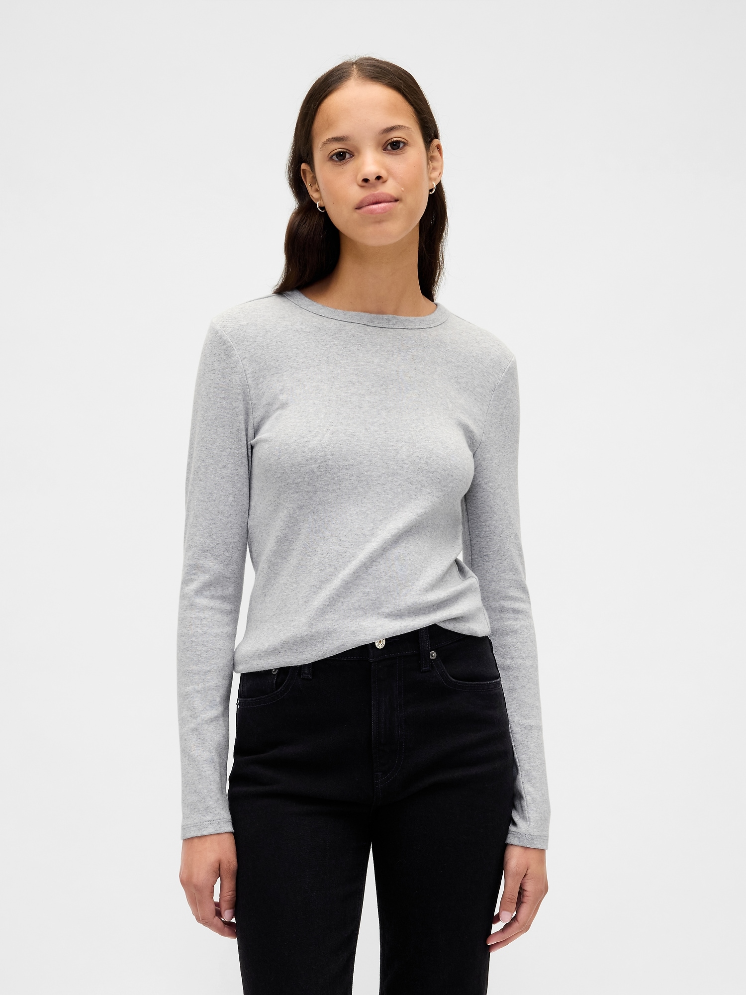 Modern Shrunken T-Shirt - Light Heather Grey