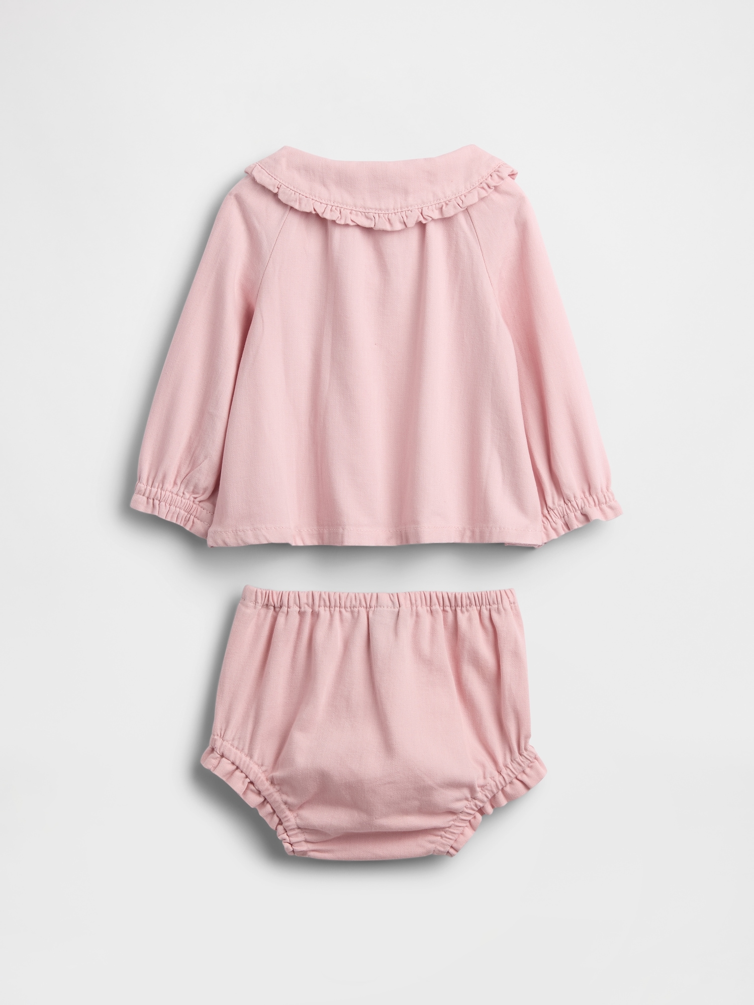 Baby Denim Bubble Outfit Set
