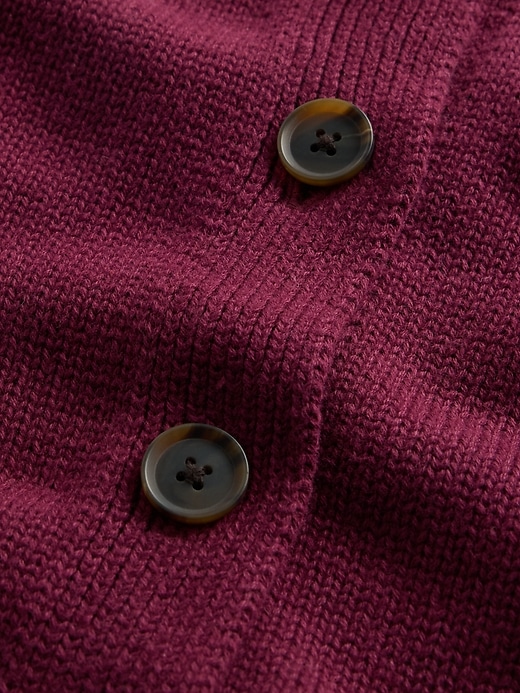 Image number 2 showing, 100% Cotton Crewneck Cardigan