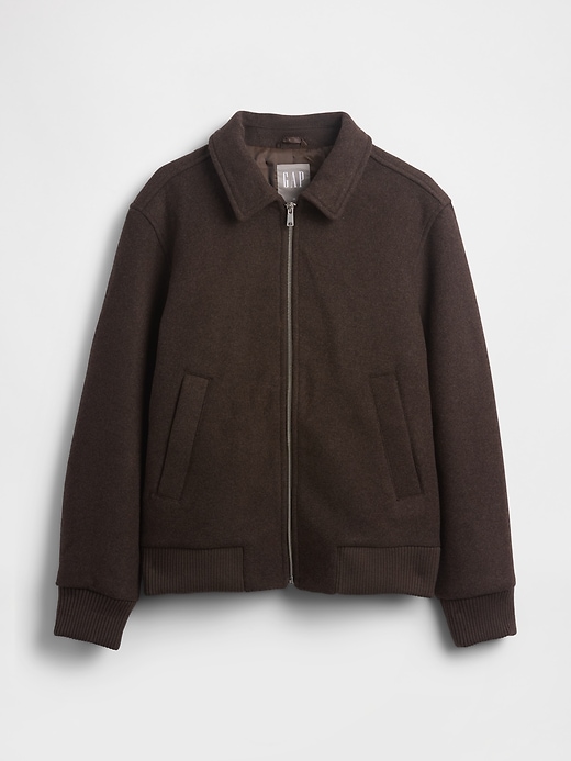 Image number 5 showing, Wool-Blend Bomber Jacket