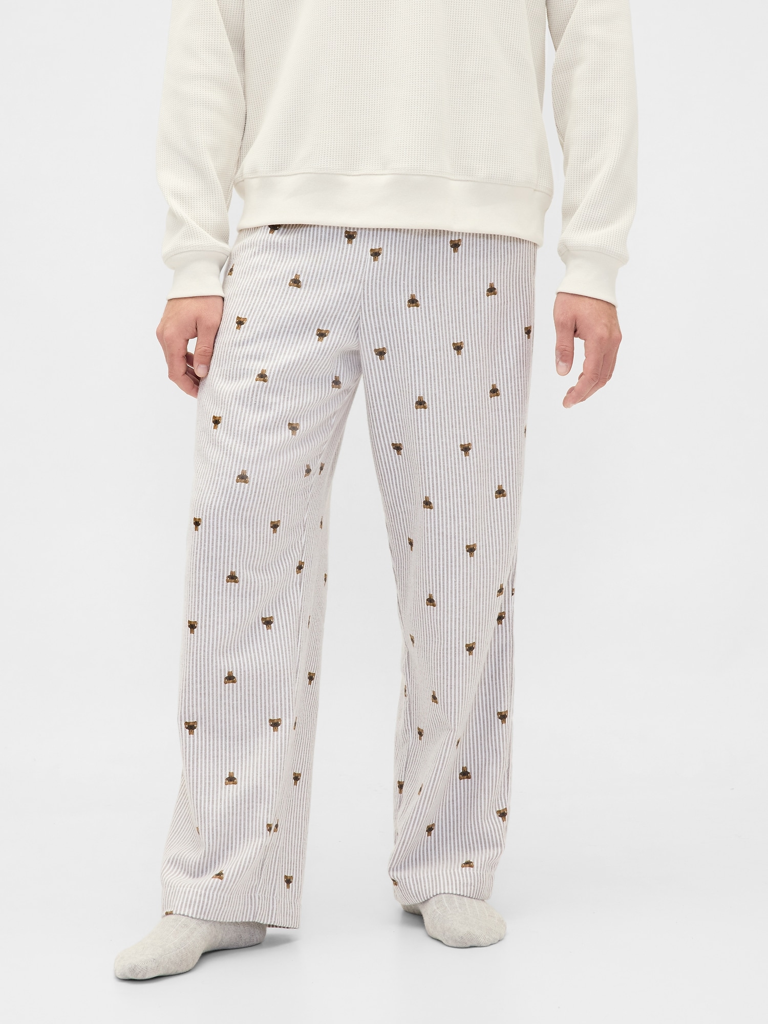 Softest Flannel PJ Pants - Brannan Bear Brown