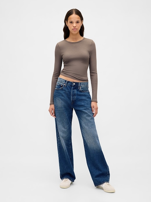 Image number 2 showing, Modern Rib Crop T-Shirt