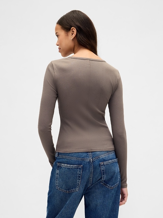 Image number 3 showing, Modern Rib Crop T-Shirt