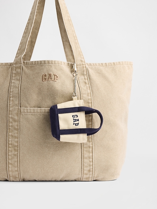 Image number 2 showing, Logo Tote Keychain Charm