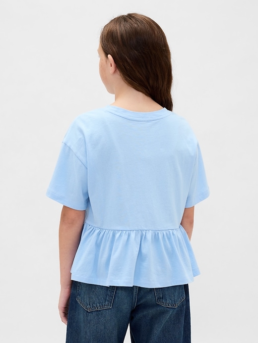 Image number 3 showing, Kids Graphic Peplum T-Shirt