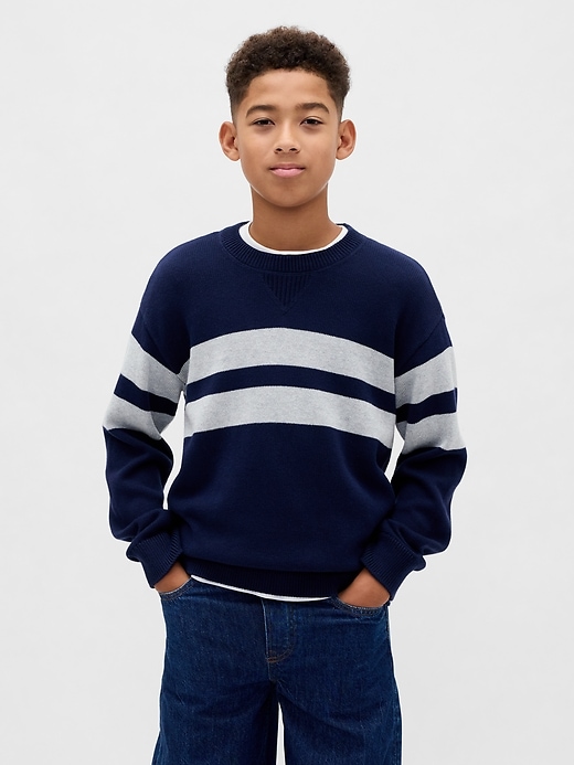 Image number 1 showing, Kids Relaxed Crewneck Sweater
