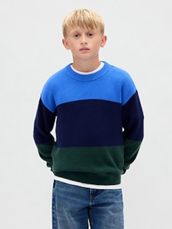 Kids CashSoft Relaxed Crewneck Sweater