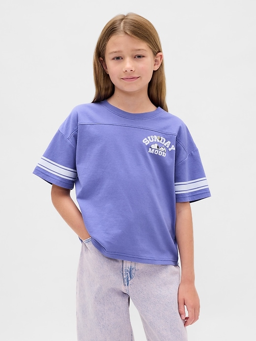 Image number 1 showing, Kids Oversized Graphic T-Shirt