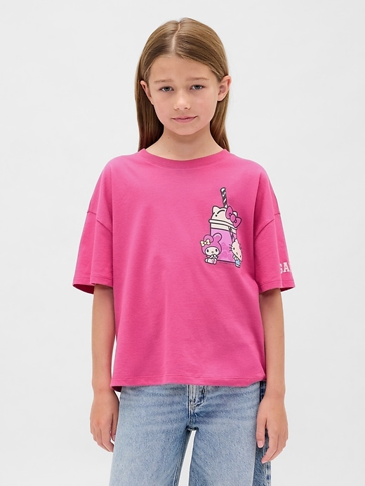 Image number 1 showing, Kids Oversized Graphic T-Shirt