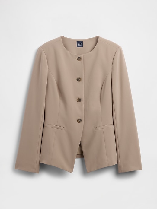 Collarless Blazer