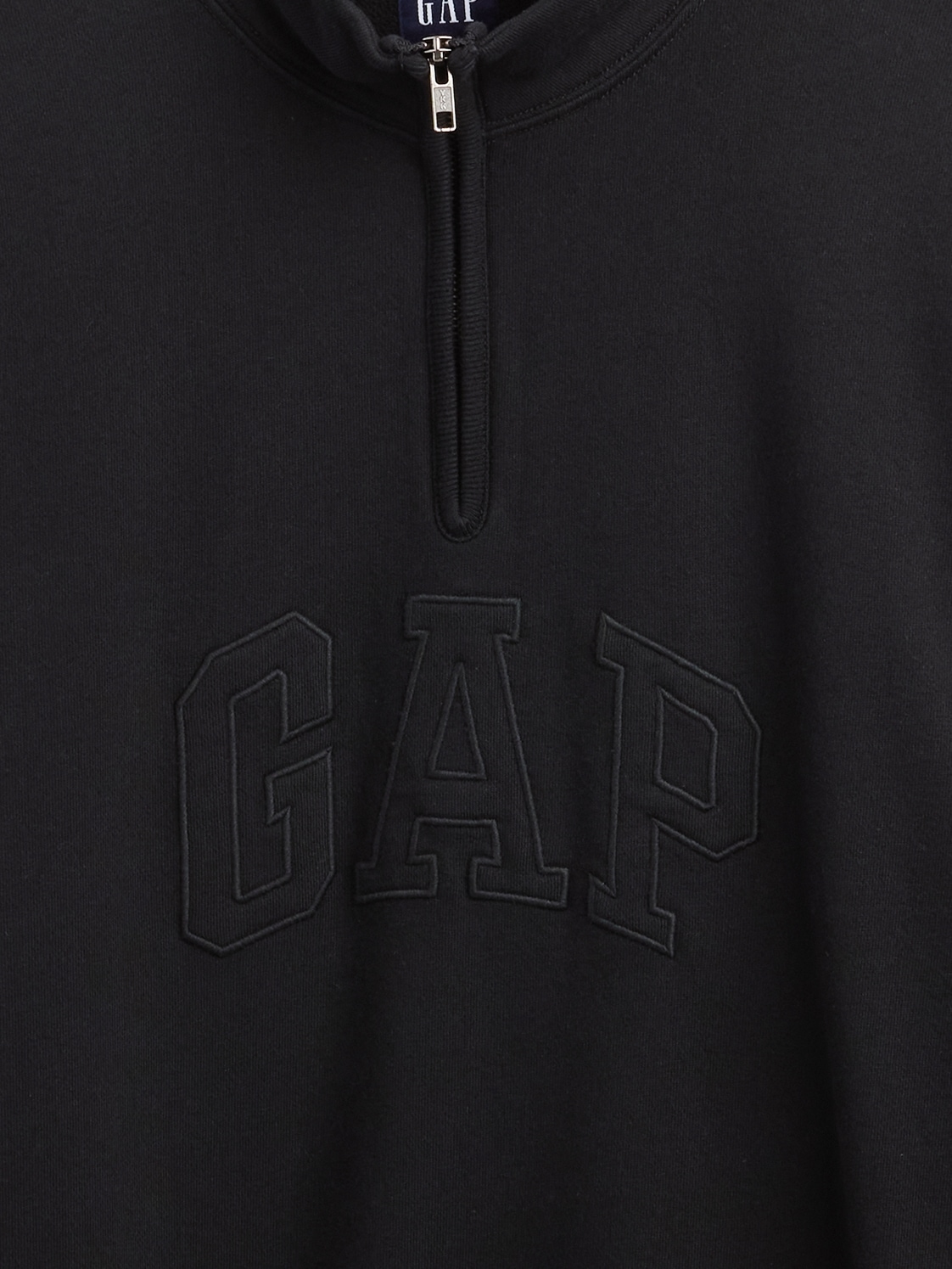 Heavyweight Oversized Logo Quarter-Zip Pullover