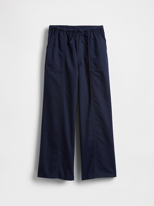 Image number 1 showing, Kids Uniform Easy Wide-Leg Pants
