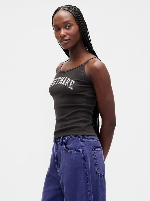Image number 3 showing, Gap × Disney Tim Burton’s The Nightmare Before Christmas Mini Rib Tank Top