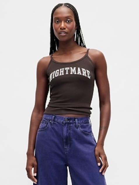 Gap × Disney Tim Burton’s The Nightmare Before Christmas Mini Rib Tank Top