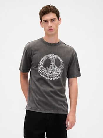 Gap × Disney Tim Burton’s The Nightmare Before Christmas Skull T-Shirt