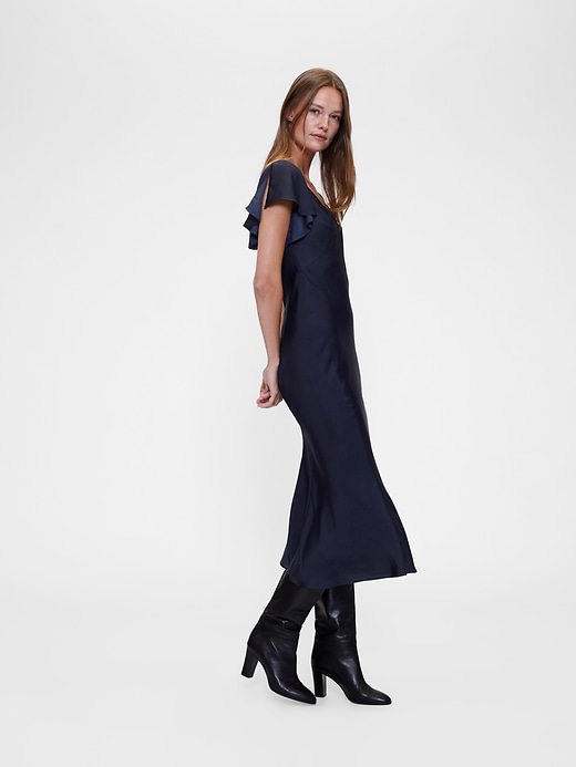 GapStudio Satin Midi Dress