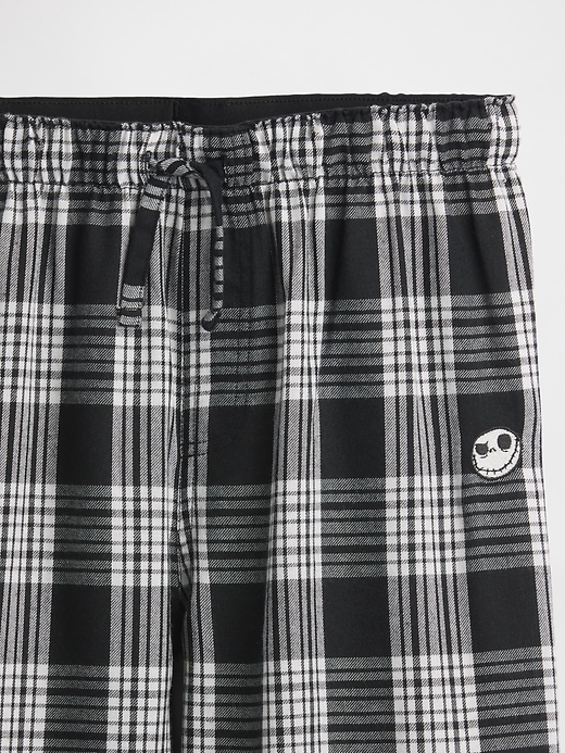 Image number 2 showing, Gap × Disney Tim Burton’s The Nightmare Before Christmas Kids Skull Flannel PJ Pants