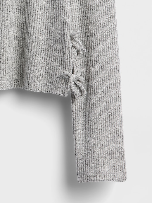 Image number 4 showing, Kids Softspun Rib Side-Tie Sweater Top