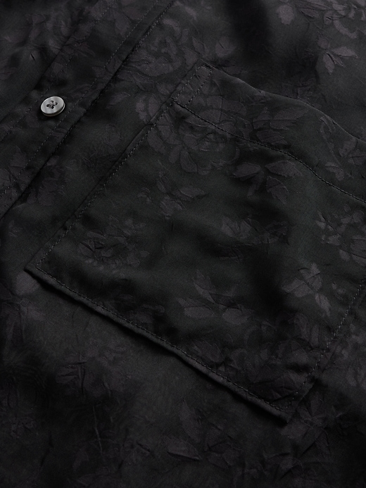 Image number 4 showing, Sheer Straight-Hem Crop Shirt