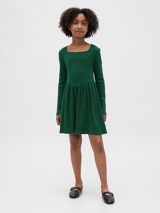 Image number 1 showing, Kids Square-Neck Dress