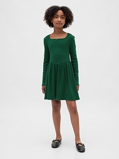 Kids Square-Neck Dress
