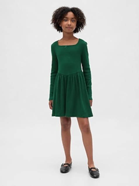Kids Square-Neck Dress