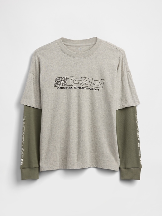 Image number 1 showing, Kids 2-in-1 Graphic Logo T-Shirt