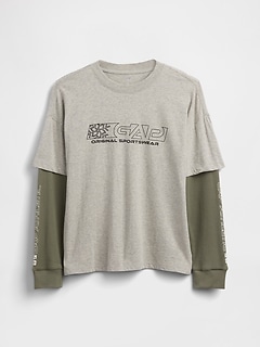 Kids 2-in-1 Graphic Logo T-Shirt