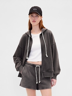 Heavyweight French Terry Oversized Zip Hoodie