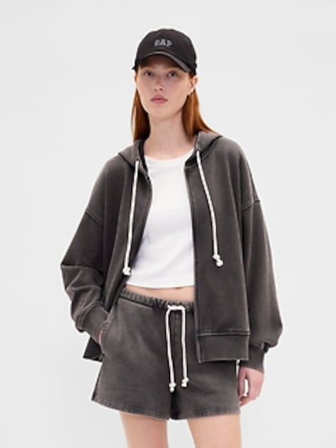 Heavyweight French Terry Oversized Zip Hoodie