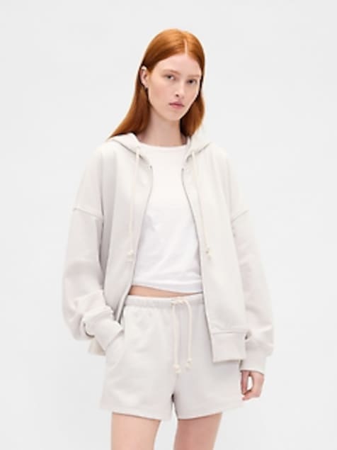 Heavyweight French Terry Oversized Zip Hoodie