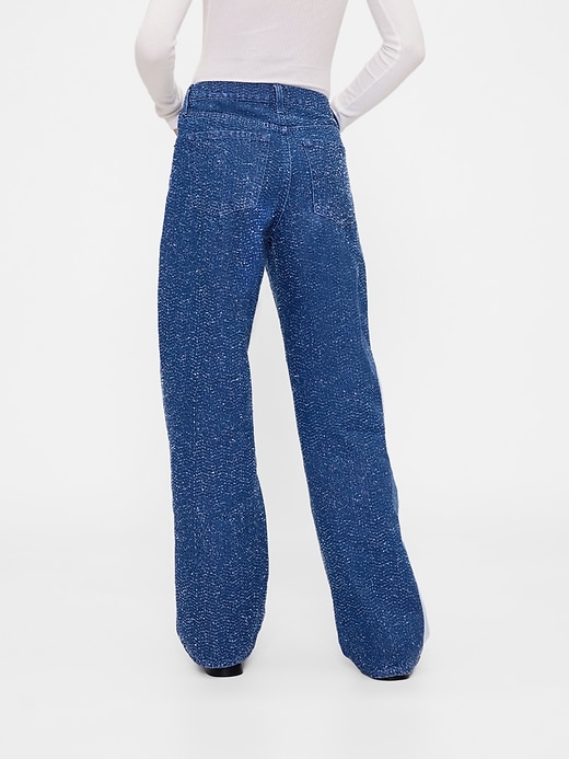 Image number 4 showing, GapStudio Low Rise Denim Tweed Loose Jeans