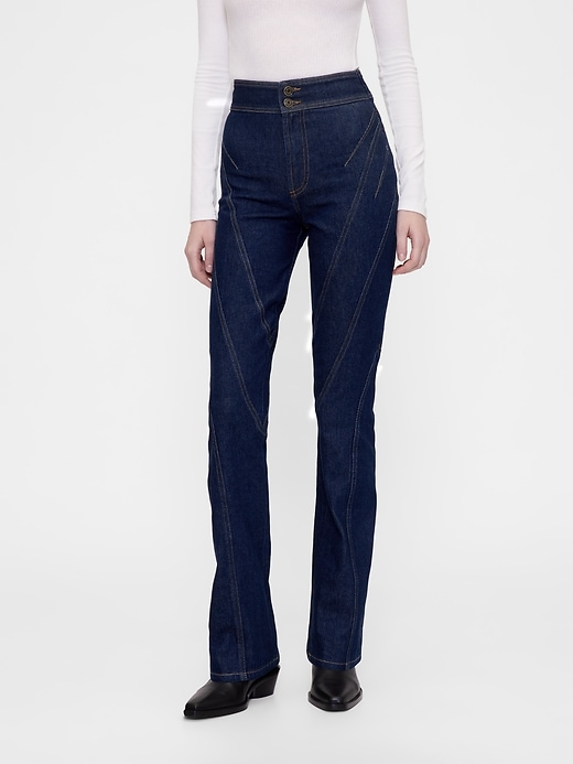 Image number 2 showing, GapStudio High Rise Seamed Boot Jeans