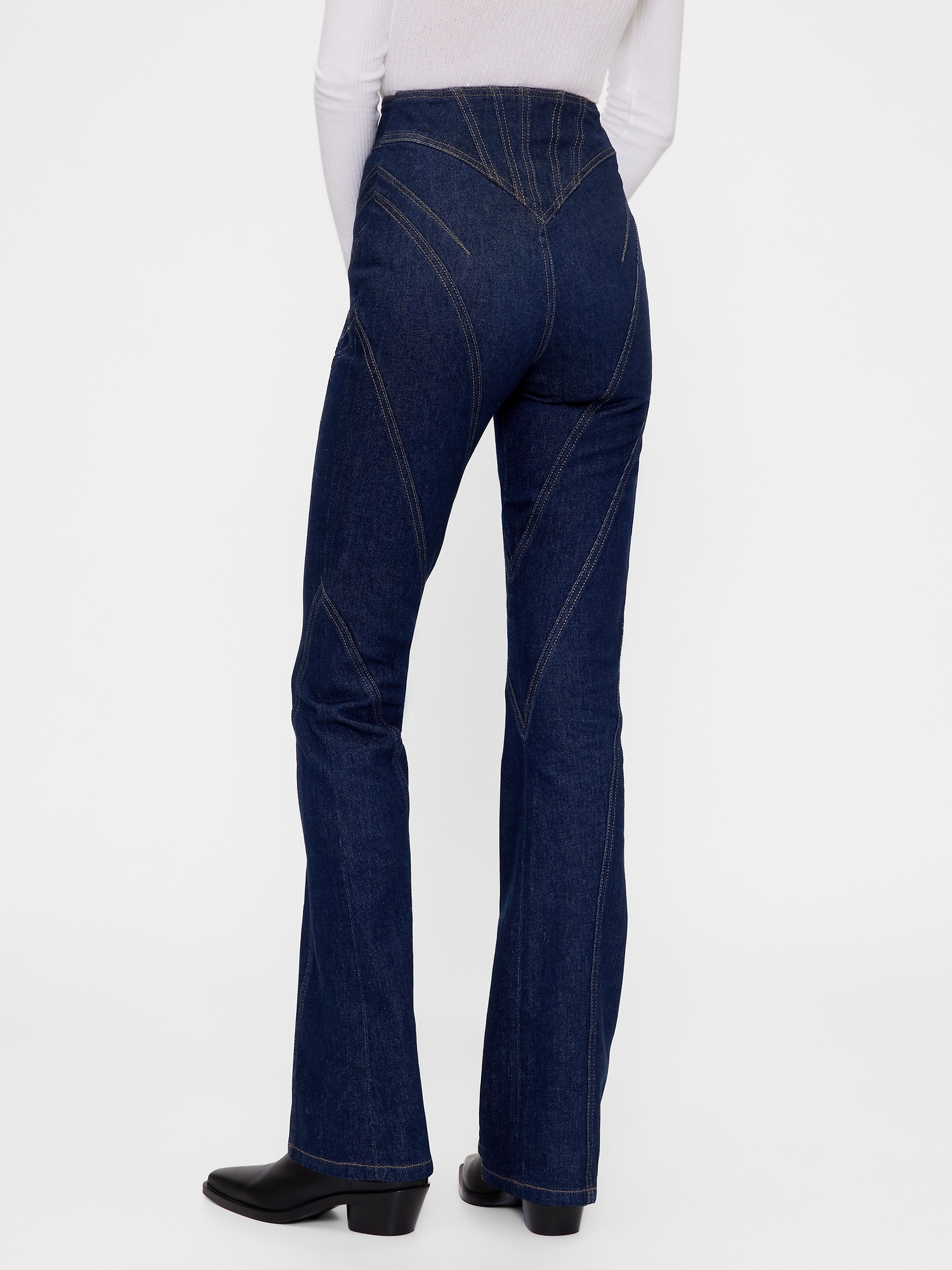 GapStudio High Rise Seamed Boot Jeans