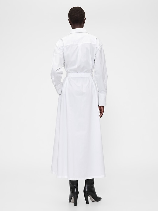 Image number 2 showing, GapStudio Poplin Belted Maxi Shirtdress