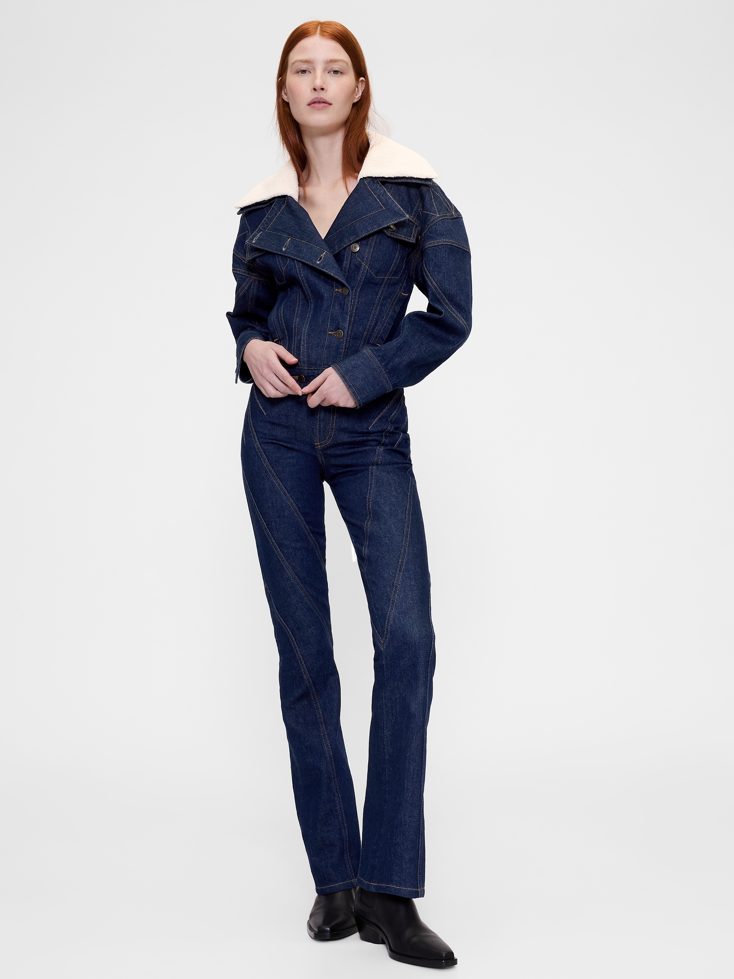 GapStudio High Rise Seamed Boot Jeans